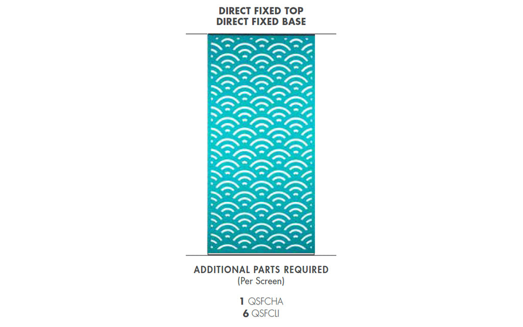 Cascade Screen Direct Fixed Top Direct Fixed Base