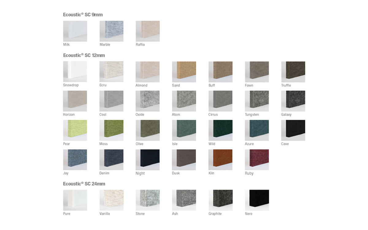 Ecoustic Solid Colour Panel 24mm x 1220 x 2720