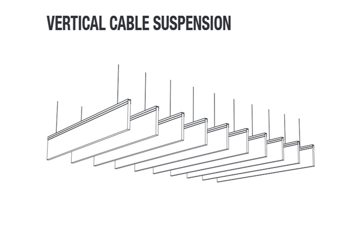 Ecoustic Baffle Suspension options