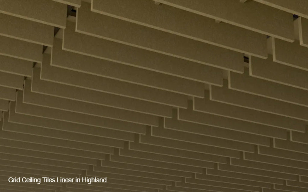 Linear Grid Ceiling Tile