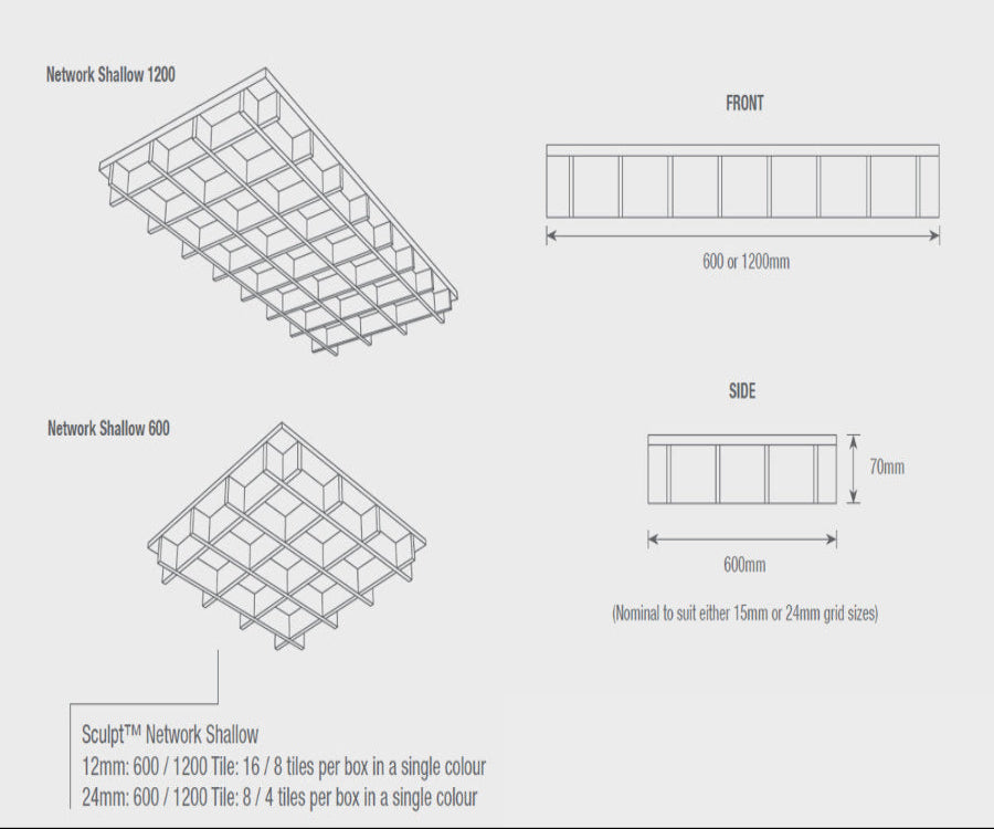 Ecoustic Sculpt 12mm NETWORK Shallow