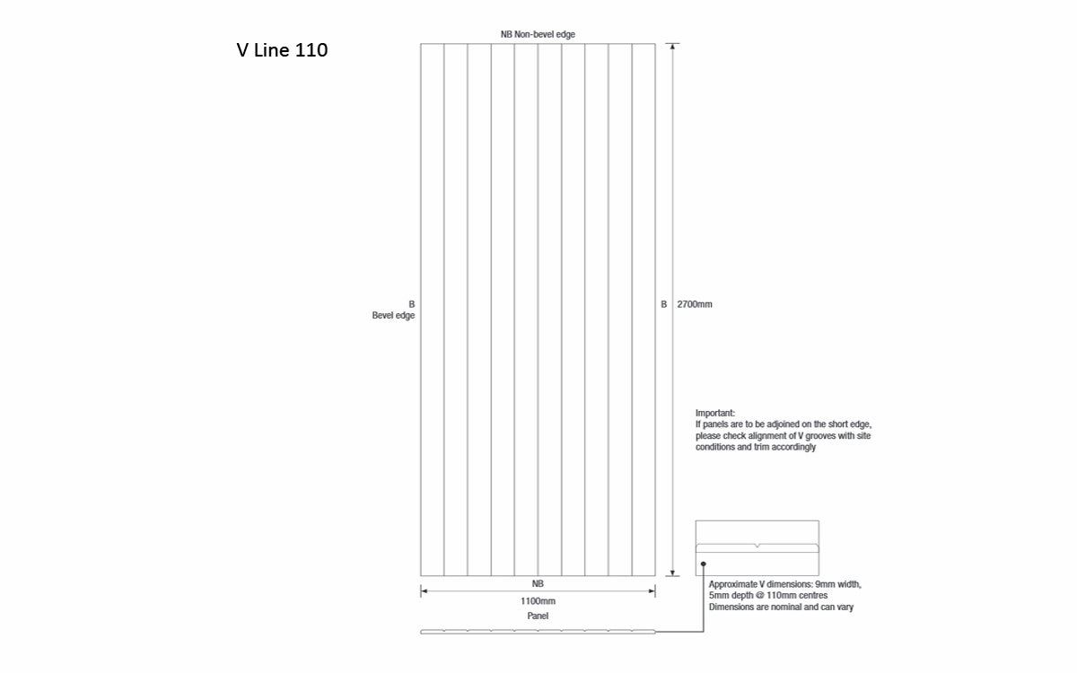Ecoustic V Line Panel