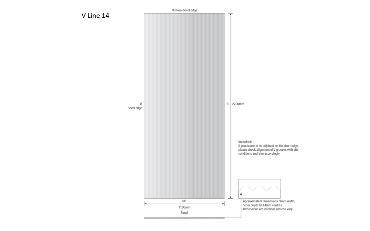 Ecoustic V Line Panel