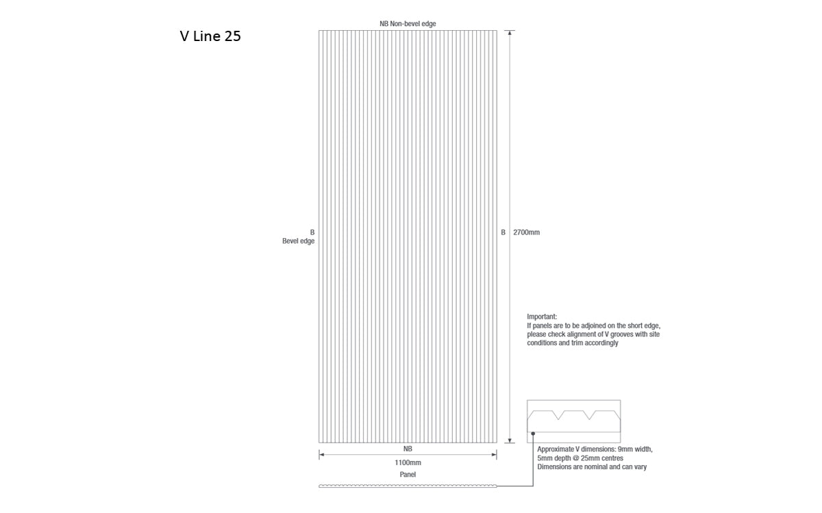Ecoustic V Line Panel