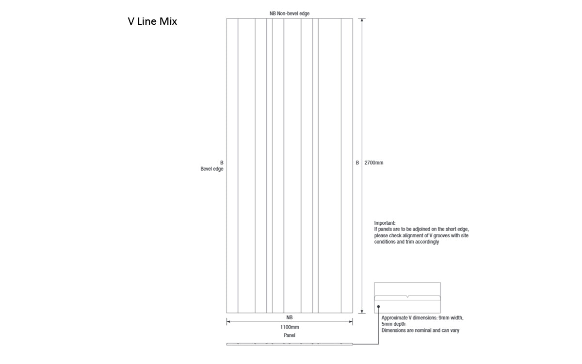 Ecoustic V Line Panel