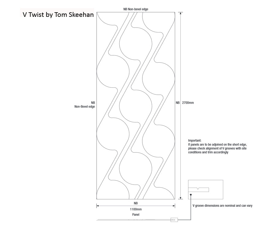 Ecoustic V Twist Panel