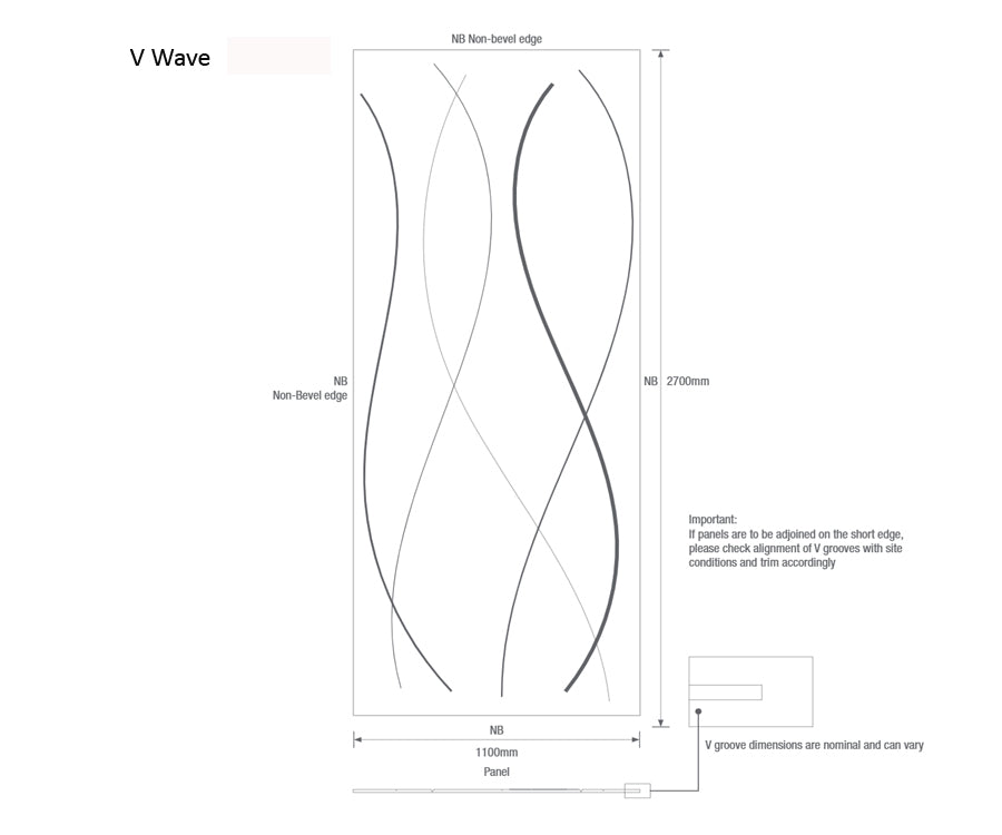 Ecoustic V Wave Panel