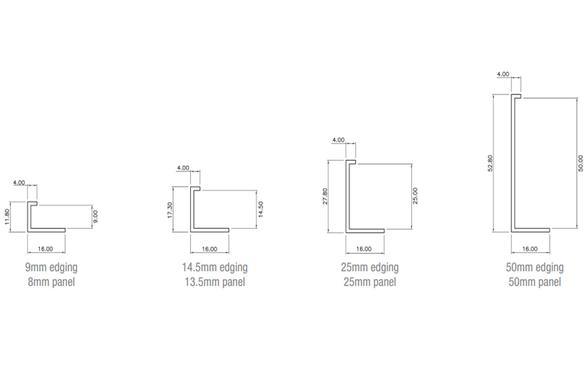 Acoustic Panel aluminium edging QuietArt