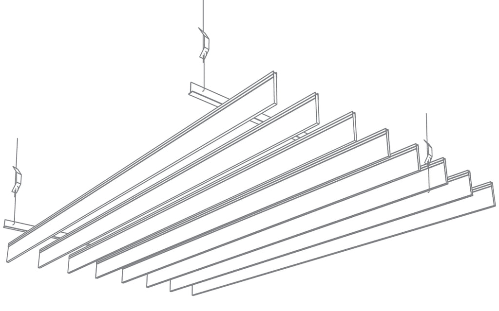 Ecoustic Baffle Suspension options