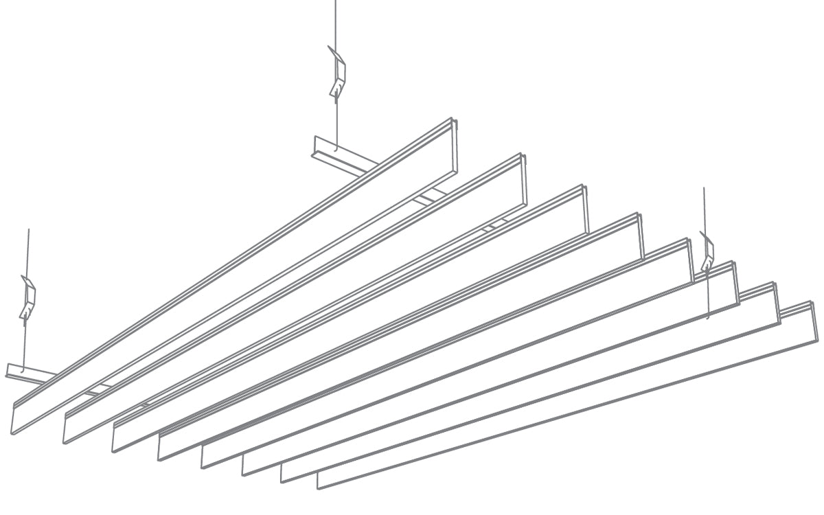 Ecoustic Baffle Suspension options
