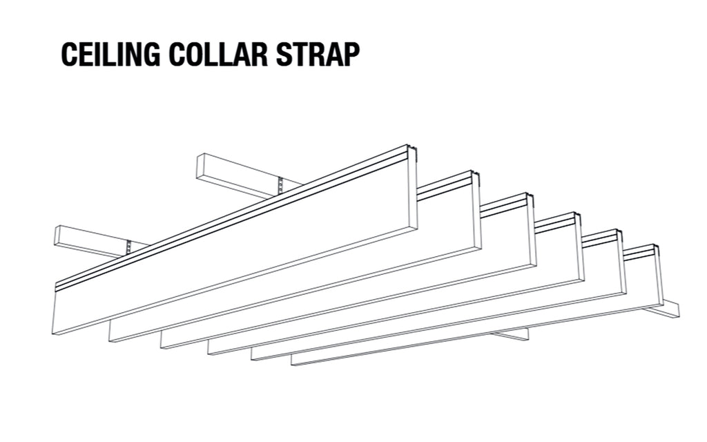 Ecoustic Baffle Ceiling Collar Strap Installation Set