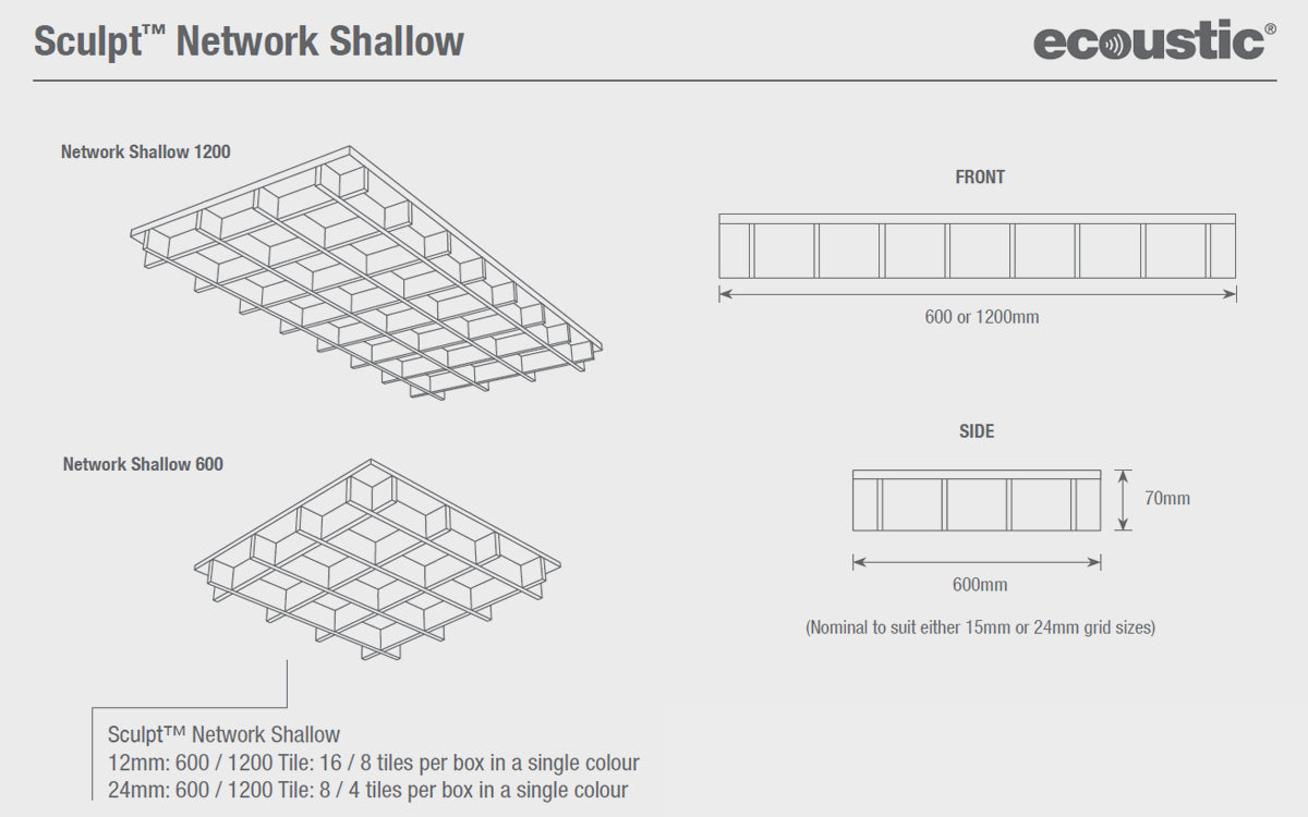 Ecoustic Sculpt 24mm NETWORK Shallow