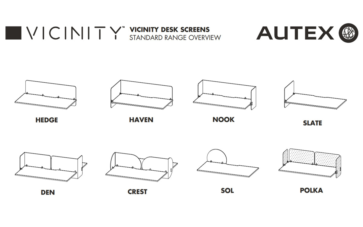 Vicinity Desk Screen HAVEN - Box of 2